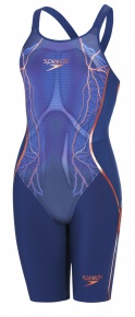 Damski strój kąpielowy na zawody Speedo Fastskin LZR Racer X Closedback Kneeskin Blue Damski strój kąpielowy na zawody Speedo Fastskin LZR Racer X Closedback Kneeskin Blue