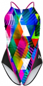 Stroje kąpielowe dla kobiet Michael Phelps Zuglo Lady Open Back Multi/Black Stroje kąpielowe dla kobiet Michael Phelps Zuglo Lady Open Back Multi/Black