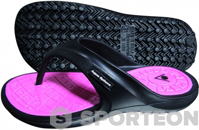 Klapki dla dzieci Aqua Sphere Tyre Junior Black/Pink
