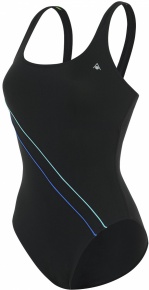 Stroje kąpielowe dla kobiet Aqua Sphere Gaya Repreve Black/Light Blue Stroje kąpielowe dla kobiet Aqua Sphere Gaya Repreve Black/Light Blue