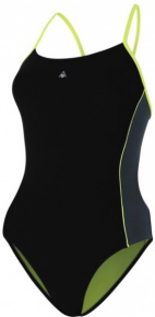 Strój kąpielowy dla dziewcząt Aqua Sphere Orla Repreve Girl Black/Dark Grey Strój kąpielowy dla dziewcząt Aqua Sphere Orla Repreve Girl Black/Dark Grey