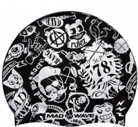 Dziecięcy czepek do pływania Mad Wave Silicone Printed Swim Cap 78 Junior