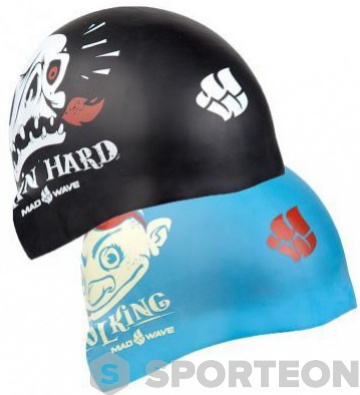 Dziecięcy czepek do pływania Mad Wave Pool King Reversible Swim Cap Junior