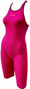 Stroje kąpielowe dla kobiet Finis Fuse Open Back Kneeskin Hot Pink