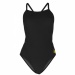 Stroje kąpielowe dla kobiet Michael Phelps Solid Mid Back Black