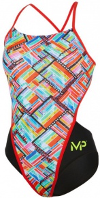 Damski strój kąpielowy Michael Phelps Subway Open Back Multicolor/Black Damski strój kąpielowy Michael Phelps Subway Open Back Multicolor/Black