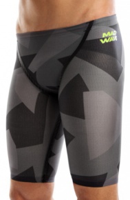 Męski strój kąpielowy na zawody Mad Wave Forceshell Air Force Grey/Black Męski strój kąpielowy na zawody Mad Wave Forceshell Air Force Grey/Black