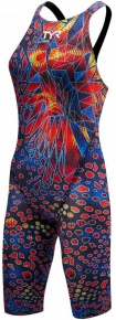 Damski strój kąpielowy na zawody Tyr Avictor Venom Open Back Black/Multi Damski strój kąpielowy na zawody Tyr Avictor Venom Open Back Black/Multi