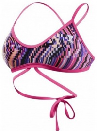Góra od kostiumu kąpielowego Tyr Glitch Twist Top Pink/Purple