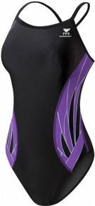 Stroje kąpielowe dla kobiet Tyr Phoenix Diamondfit Black/Purple