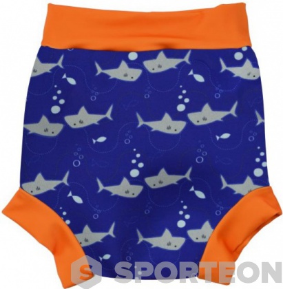 Strój kąpielowy dla niemowląt Splash About Happy Nappy Shark Orange