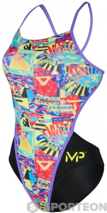 Damski strój kąpielowy Michael Phelps Riviera Open Back Multicolor/Black