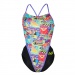 Damski strój kąpielowy Michael Phelps Riviera Open Back Multicolor/Black