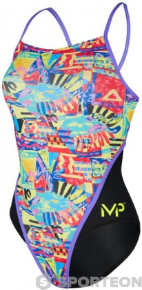 Stroje kąpielowe dla kobiet Michael Phelps Riviera Racing Back Multicolor/Black