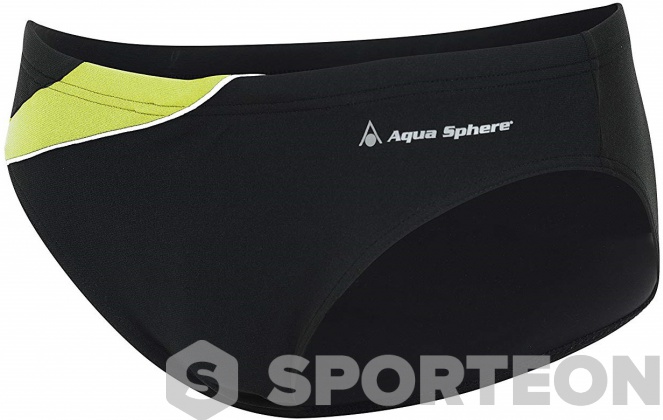 Stroje kąpielowe dla mężczyzn Aqua Sphere Eliott Repreve Slip Black/Bright Green