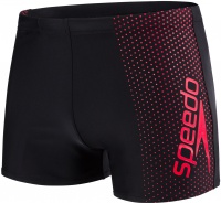 Speedo Gala Logo Aquashort Black/Lava Red
