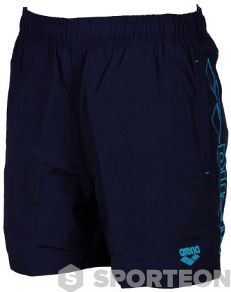 Szorty kąpielowe dla chłopców Arena Fundamentals Embroidery Boxer Junior Navy/Turquoise