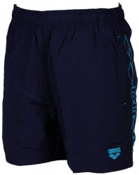 Szorty kąpielowe dla chłopców Arena Fundamentals Embroidery Boxer Junior Navy/Turquoise