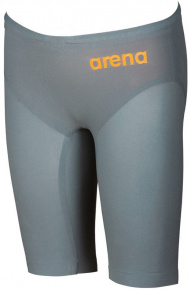 Strój kąpielowy dla chłopców na zawody Arena Powerskin R-Evo One Jammer Junior Grey/Bright Orange