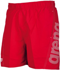Męskie spodenki do pływania Arena Fundamentals Arena Logo Boxer Red/White Męskie spodenki do pływania Arena Fundamentals Arena Logo Boxer Red/White