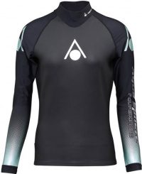 Damska koszulka neoprenowa Aqua Sphere Aquaskin Top Long Sleeve Women Black/Turquoise