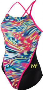 Stroje kąpielowe dla kobiet Michael Phelps Wave Racing Back Multicolor/Black