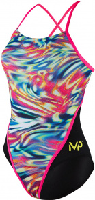 Stroje kąpielowe dla kobiet Michael Phelps Wave Racing Back Multicolor/Black Stroje kąpielowe dla kobiet Michael Phelps Wave Racing Back Multicolor/Black