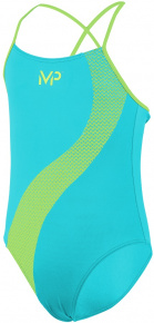 Strój kąpielowy dla dziewcząt Michael Phelps Lumy Girls Turquoise/Bright Yellow
