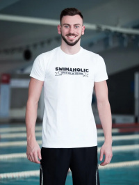 Koszulka męska Swimaholic Life Is Cool In The Pool T-Shirt Men White