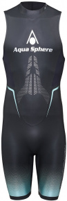 Męski krótki kombinezon neoprenowy Aqua Sphere Aquaskin Shorty Men Black/Turquoise Męski krótki kombinezon neoprenowy Aqua Sphere Aquaskin Shorty Men Black/Turquoise