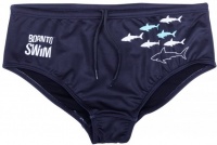 Stroje kąpielowe dla mężczyzn BornToSwim Sharks Brief Black