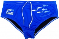 Stroje kąpielowe dla mężczyzn BornToSwim Sharks Brief Blue