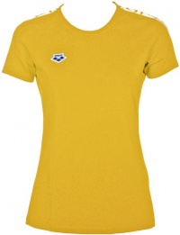 Koszulka damska Arena W T-Shirt Team Lily Yellow/White