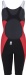 Damskie stroje kąpielowe dla zawodników Aquafeel N2K Openback I-NOV Racing Black/Red