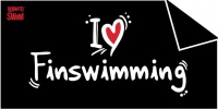 Ręcznik BornToSwim I Love Finswimming Towel