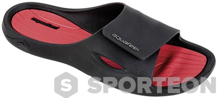Męskie klapki Aquafeel Profi Pool Shoes Black/Red