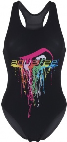 Stroje kąpielowe dla kobiet Aquafeel Watercolors Aquafeelback Black/Multi Stroje kąpielowe dla kobiet Aquafeel Watercolors Aquafeelback Black/Multi