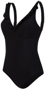 Stroje kąpielowe dla kobiet Speedo Ruffle 1 Piece Black Stroje kąpielowe dla kobiet Speedo Ruffle 1 Piece Black