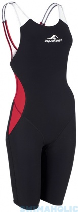 Strój kąpielowy dla dziewcząt Aquafeel N2K Closedback I-NOV Racing Girls Black/Red