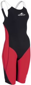 Strój kąpielowy dla dziewcząt Aquafeel N2K Openback I-NOV Racing Girls Black/Red