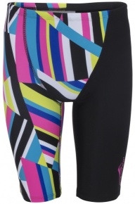 Strój kąpielowy dla chłopców Aquafeel Stripe Confusion Jammer Boys Black/Multi Strój kąpielowy dla chłopców Aquafeel Stripe Confusion Jammer Boys Black/Multi
