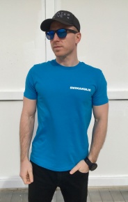 Swimaholic Life Is Cool In The Pool T-Shirt Men Azure