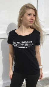 Koszulka damska Swimaholic We Are Swimmers T-Shirt Women Black