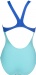 Stroje kąpielowe dla kobiet Arena Essentials Swim Pro Back One Piece Mint/Neon Blue