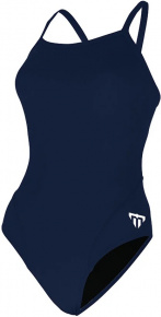 Damski strój kąpielowy Michael Phelps Solid Mid Back Navy/White Damski strój kąpielowy Michael Phelps Solid Mid Back Navy/White