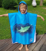 Poncho BornToSwim Shark Poncho Junior Blue