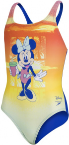 Strój kąpielowy dla dziewcząt Speedo Disney Minnie Mouse Medalist Girl Sunset Orange/Sapphire Blue Strój kąpielowy dla dziewcząt Speedo Disney Minnie Mouse Medalist Girl Sunset Orange/Sapphire Blue