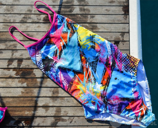 Stroje kąpielowe dla kobiet BornToSwim Kaboom Swimsuit Thin Strap