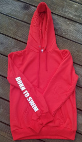 Bluza z kapturem BornToSwim Sweatshirt Hoodie Red