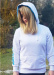 Bluza dziecięca BornToSwim Sweatshirt Hoodie Junior White/Turquoise
